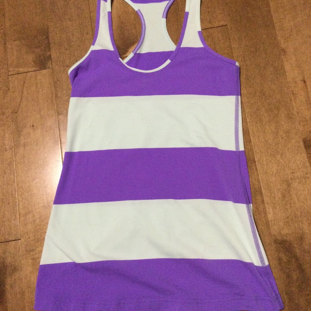 Striped lulu tank top